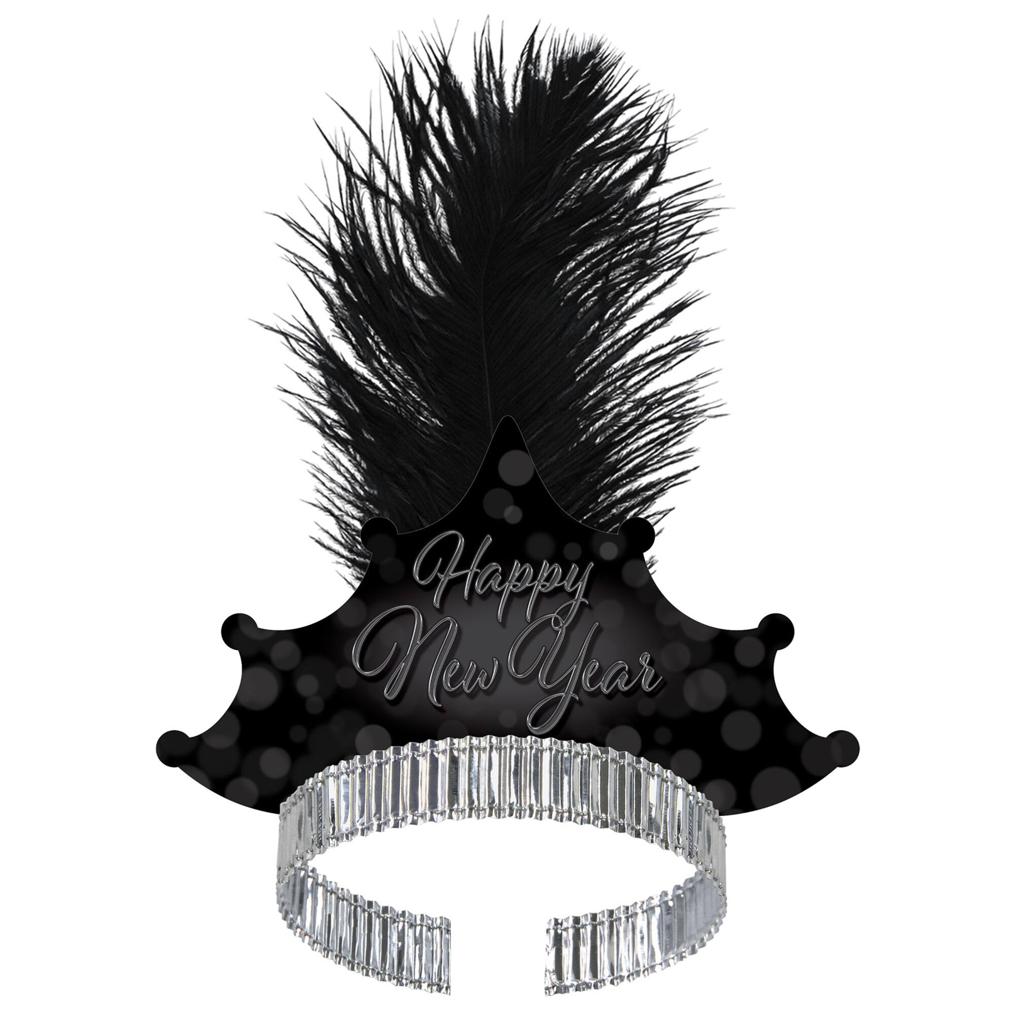 Beistle Blackout New Year Tiaras, 50ct.